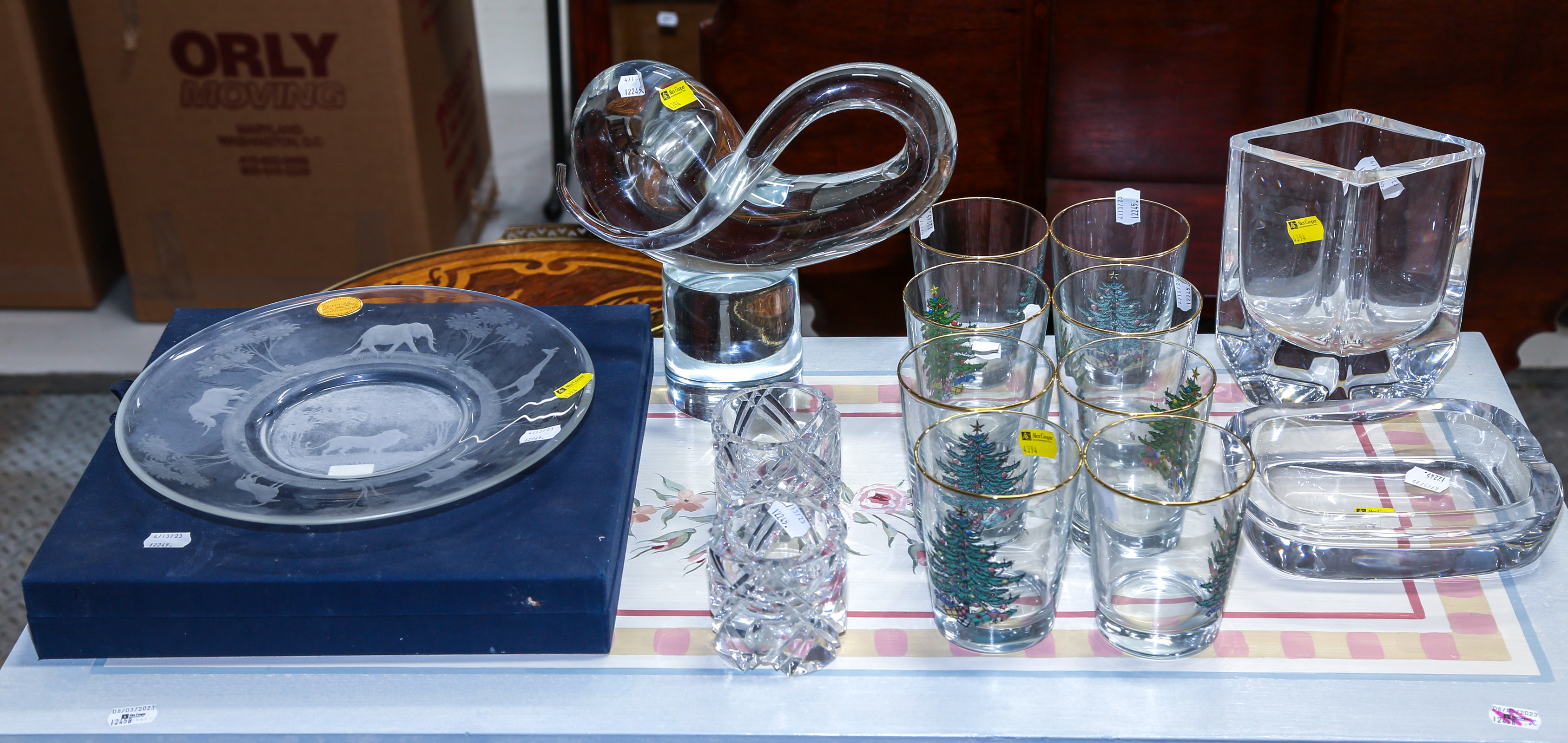 ASSORTED GLASSWARE Including