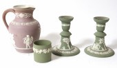 ASSORTED GREEN & LILAC WEDGWOO