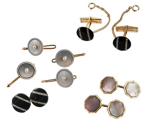 ASSORTED GROUP OF CUFFLINKS AND