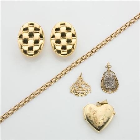 Assorted Group of Gold and Metal