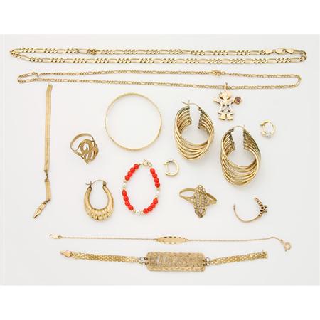 Assorted Group of Gold and Metal