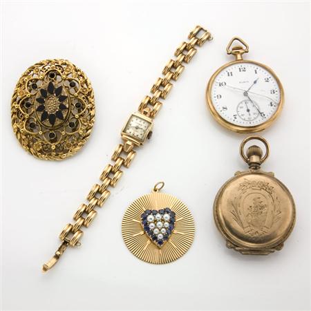 Assorted Group of Gold and Metal