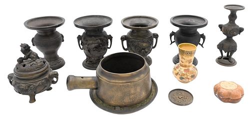 ASSORTED GROUP OF TEN ASIAN ITEMS