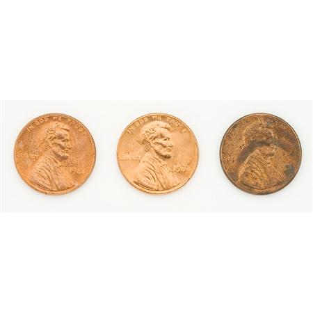 Assorted Group of U.S. Pennies 	 