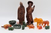 ASSORTED GROUPING OF CARVED AN