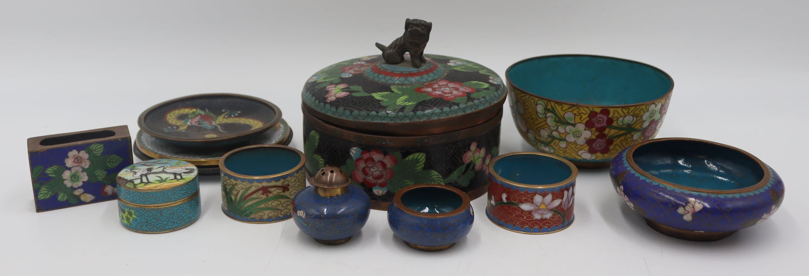 ASSORTED GROUPING OF CLOISONNE
