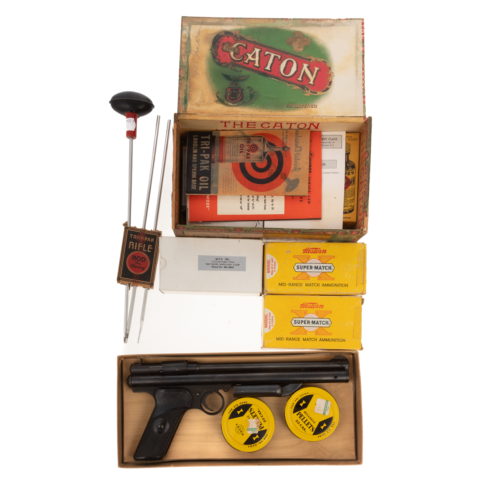 ASSORTED GUN CLEANING ITEMS