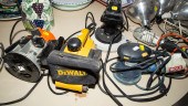 ASSORTED HAND TOOLS & DROP LIG