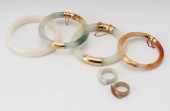 ASSORTED HARD STONE AND GOLD J