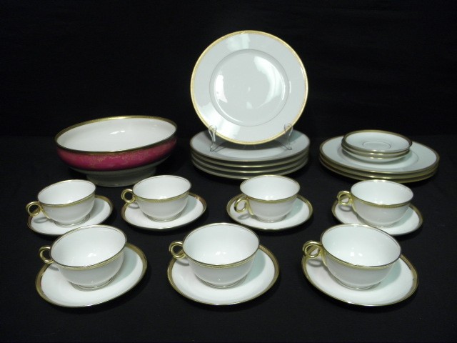 Assorted Haviland fine china.