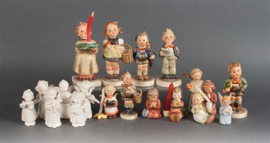 Assorted Hummel figurines and