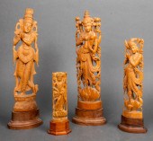 ASSORTED INDIAN HINDU WOOD SCU
