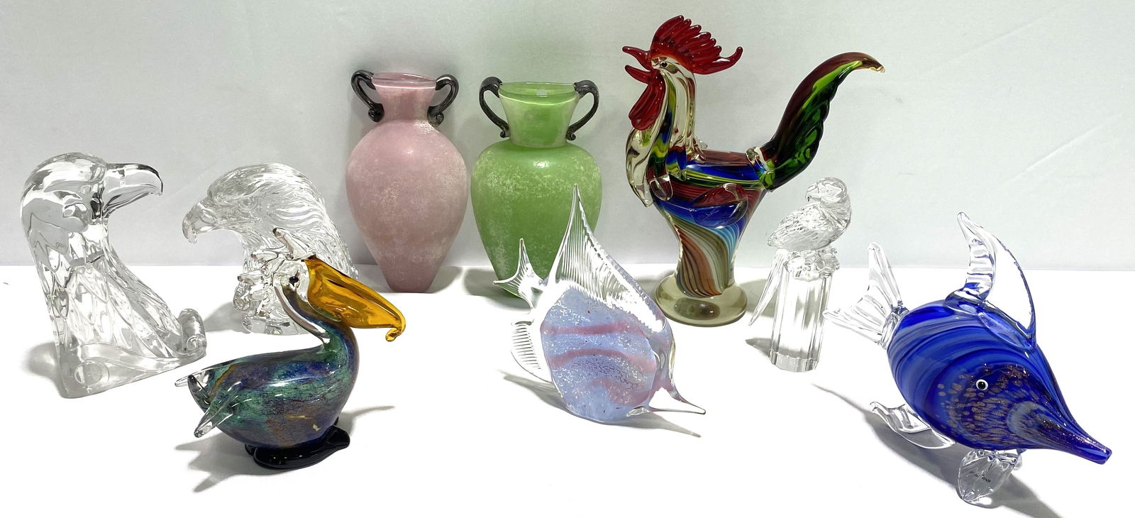 ASSORTED ITALIAN & OTHER ART GLASS: