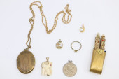 ASSORTED LOT- 12KT GOLD CHAIN