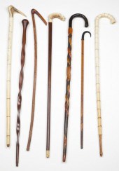 Assorted Lot of Wood Canes(7)