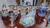 ASSORTED MODERN STEINS; LENOX