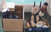 ASSORTED MUG, PITCHERS, DOLLS