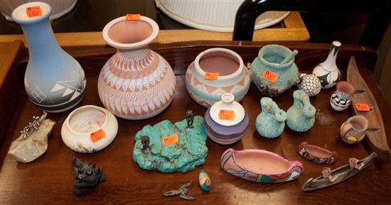 Assorted Native American objects