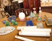Assorted oriental objects scro