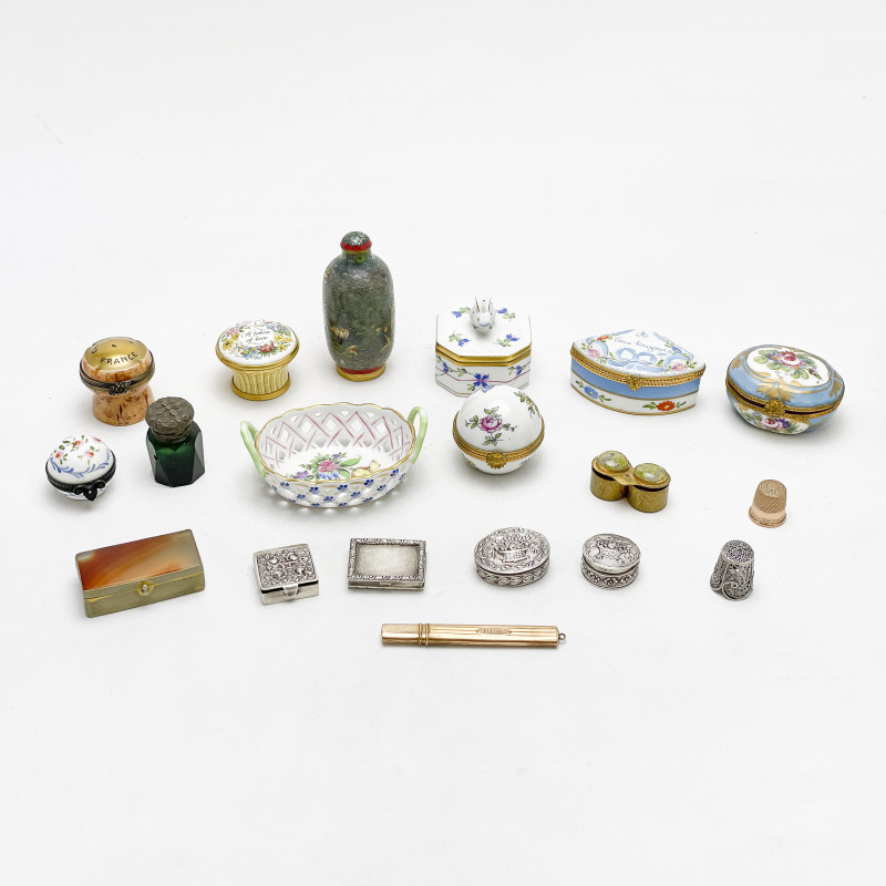 ASSORTED PILL BOXES AND OTHER