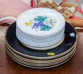 ASSORTED PLATES Including nine