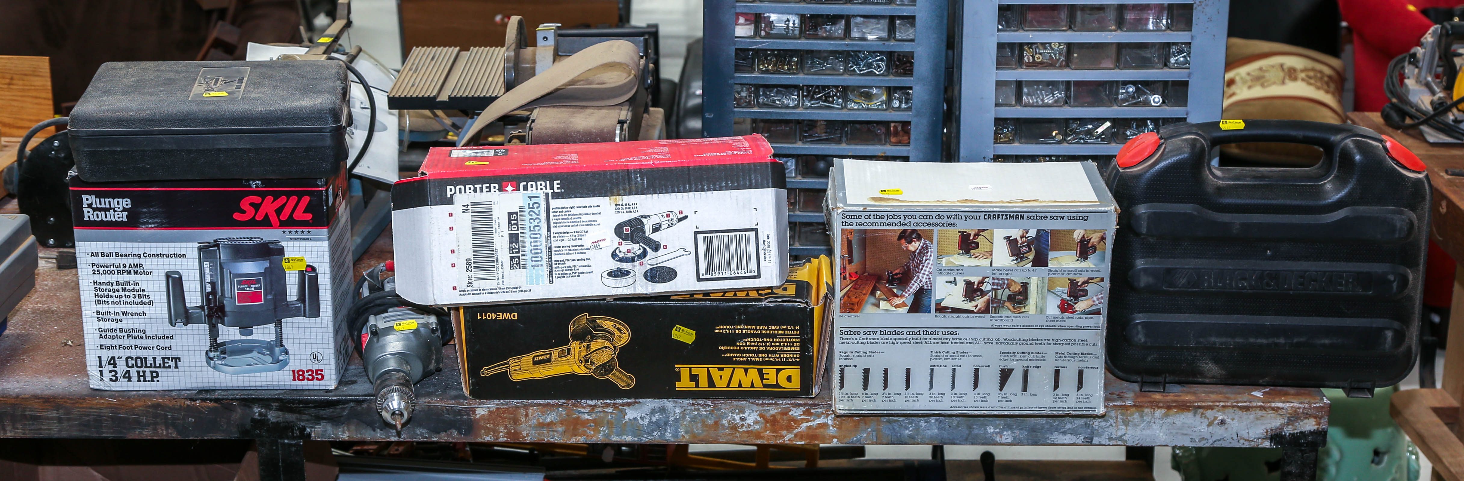 ASSORTED POWER HAND TOOLS Including