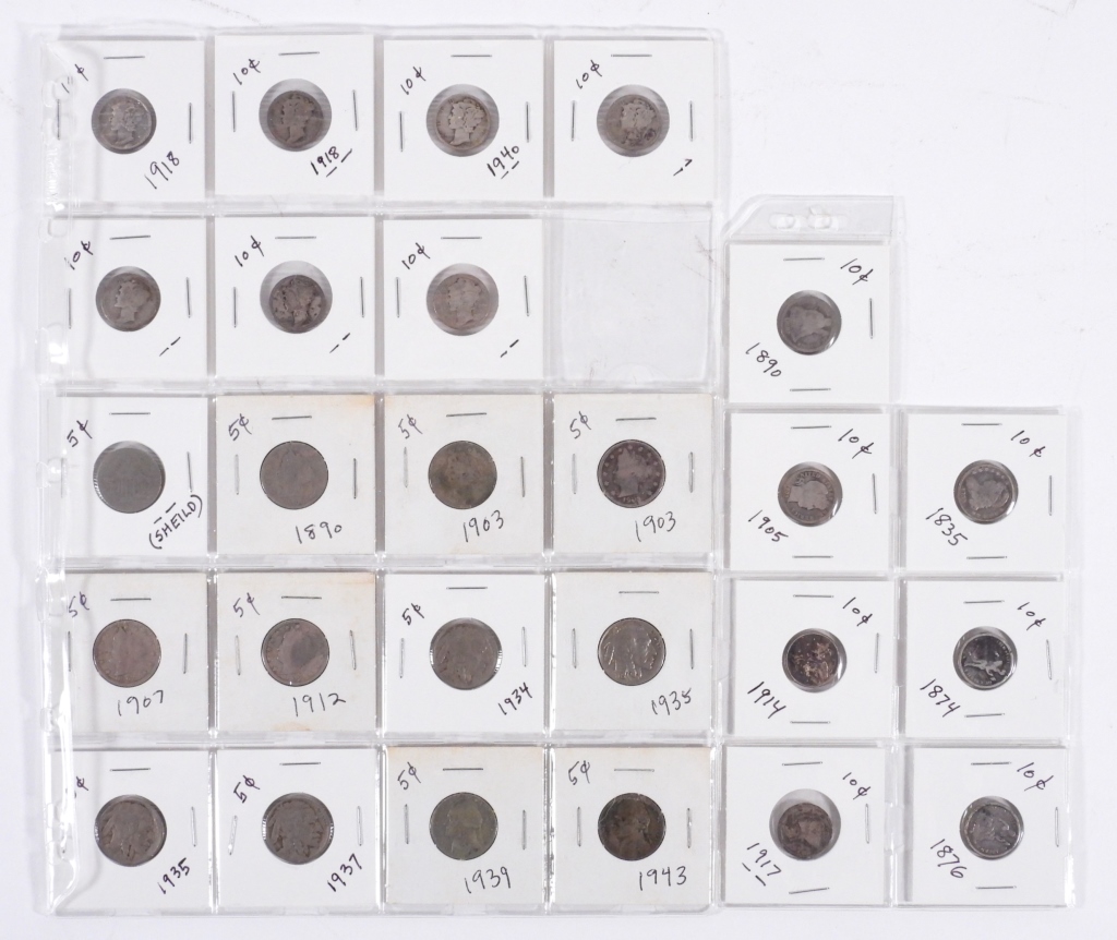 ASSORTED SILVER DIME & NICKEL