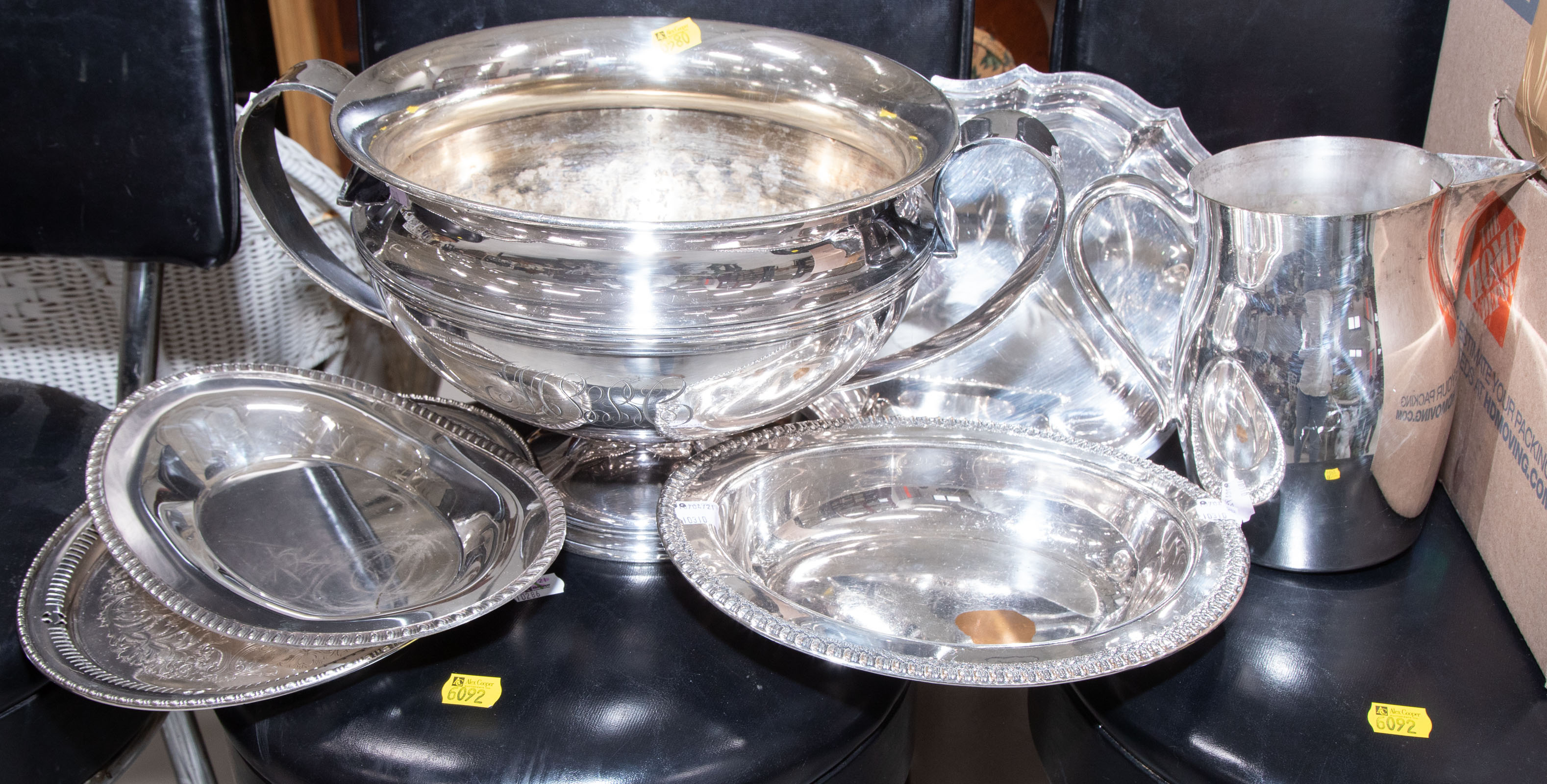 ASSORTED SILVER PLATE Includes a