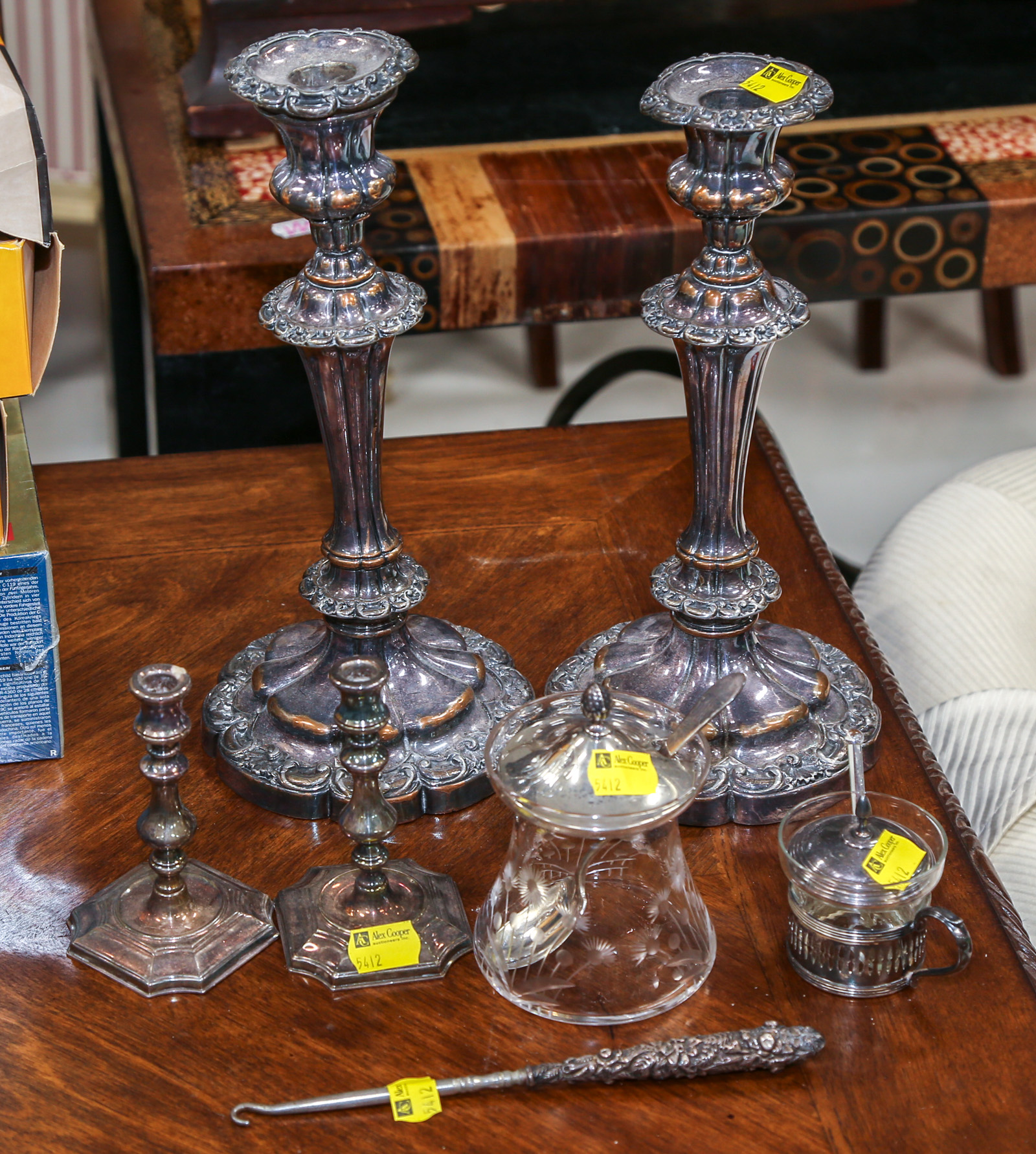 ASSORTED SILVER PLATE & STERLING