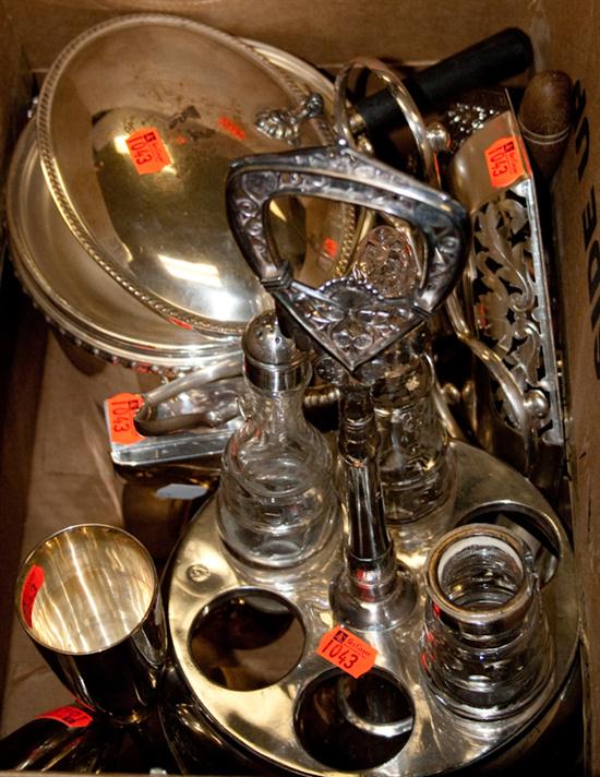 Assorted silver-plated articles