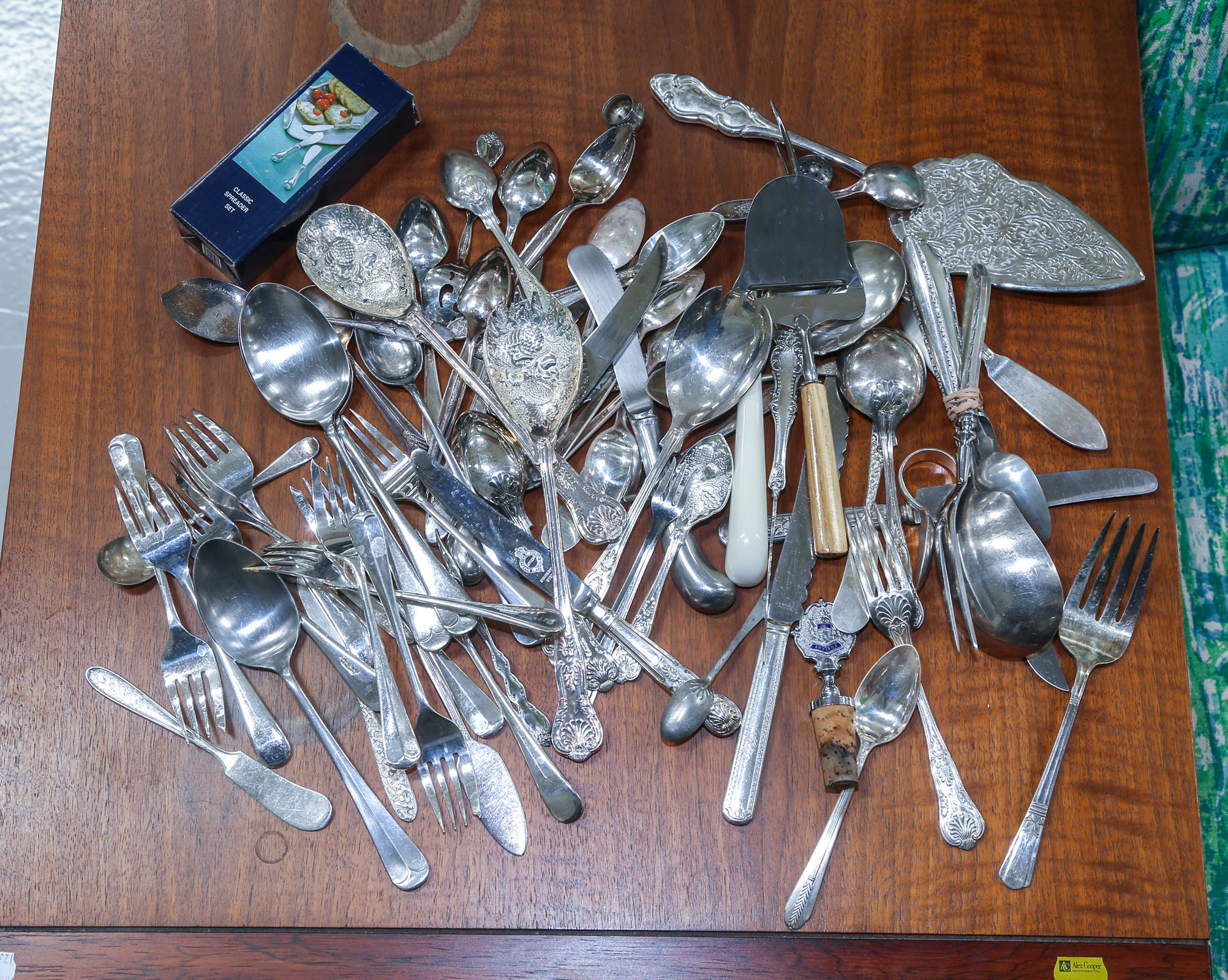 ASSORTED SILVER PLATED FLATWARE &