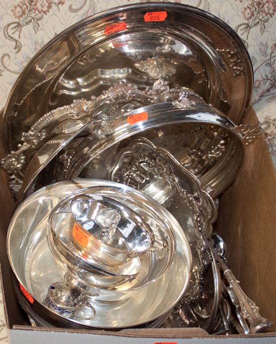 Assorted silver-plated items