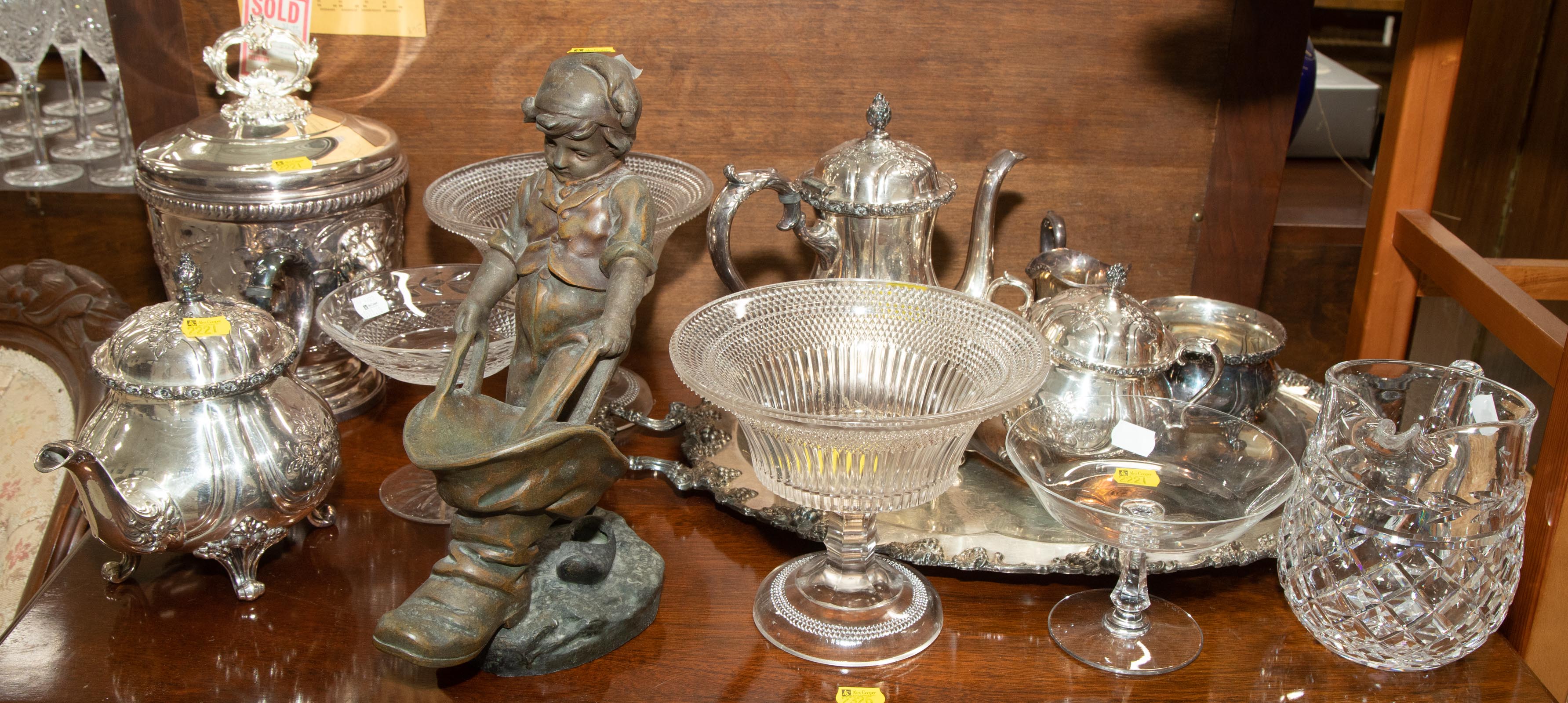 ASSORTED SILVER-PLATED WARE &
