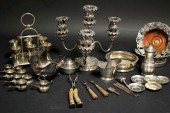 ASSORTED SILVERPLATE INCLDG. P