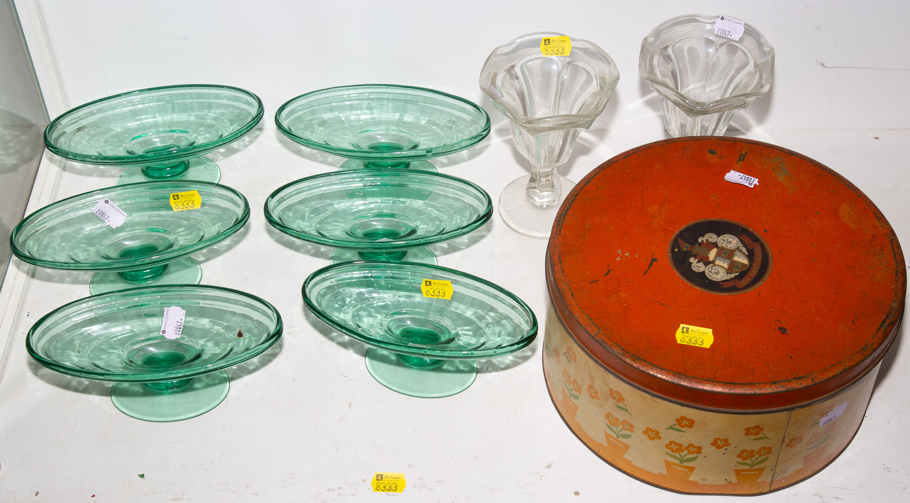 ASSORTED SODA FOUNTAIN GLASSES;