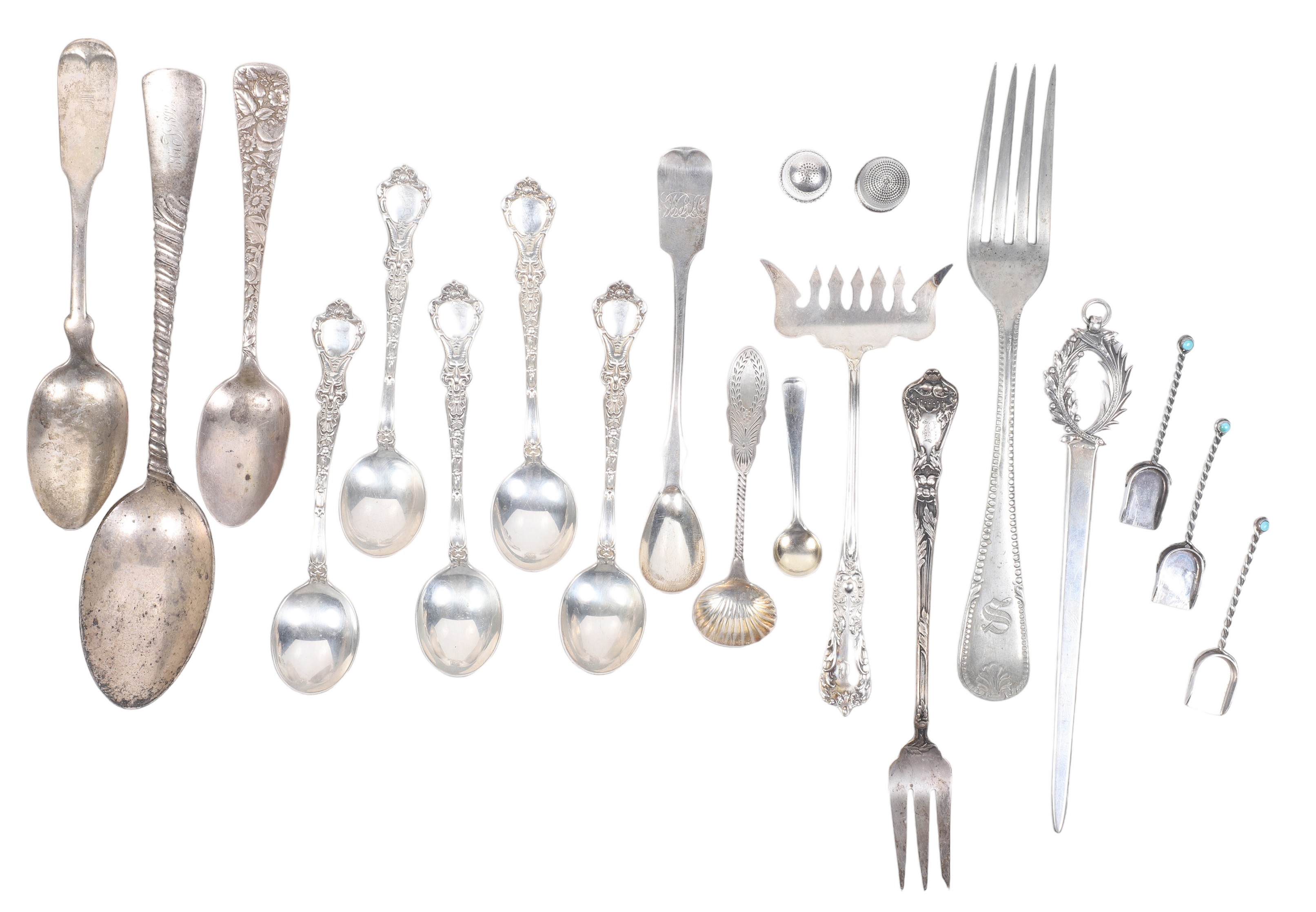 Assorted sterling and silver