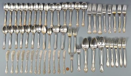 ASSORTED STERLING FLATWARE, 59
