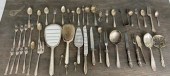 Assorted sterling flatware and