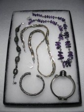 Assorted sterling silver jewel