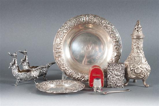 Assorted sterling silver table