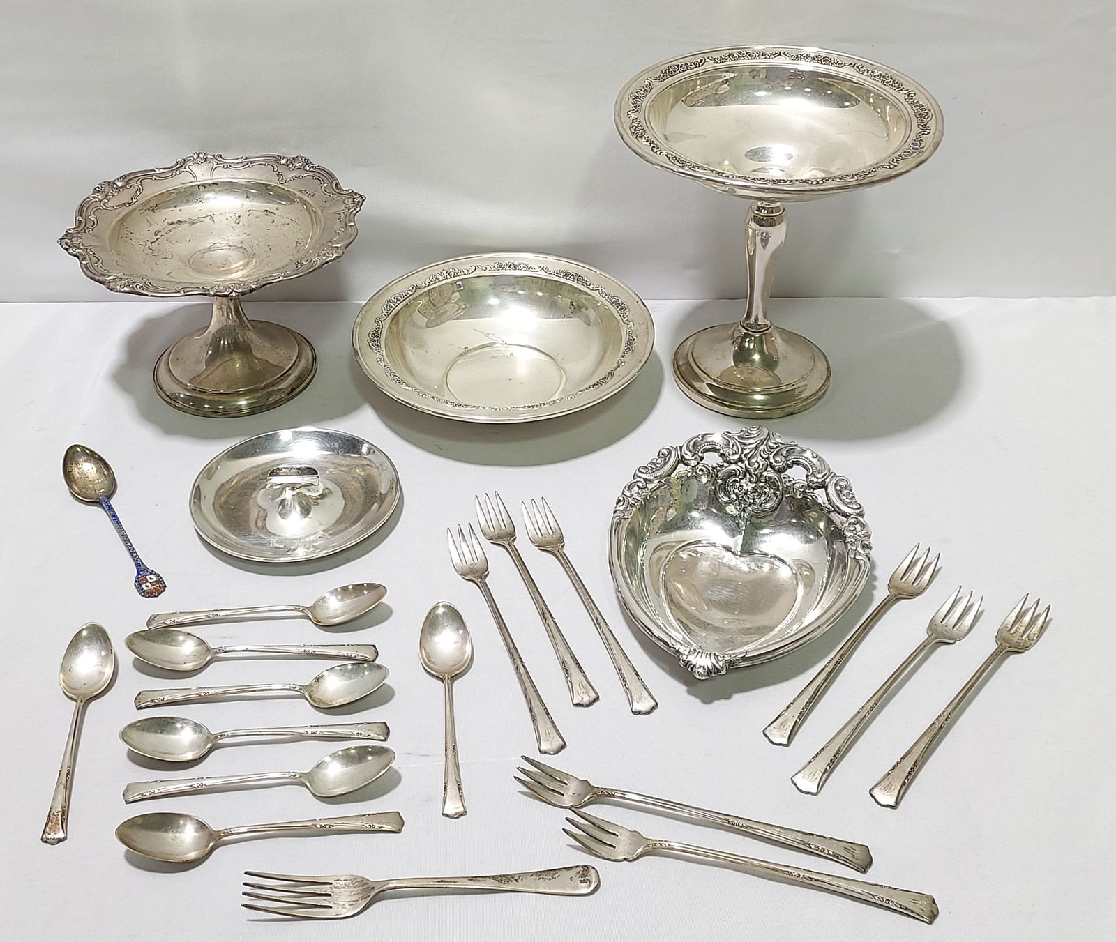ASSORTED STERLING SILVER TABLEWARES