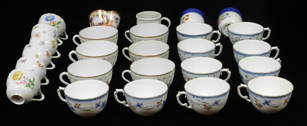 ASSORTED TEACUPS, TWENTY-SIX