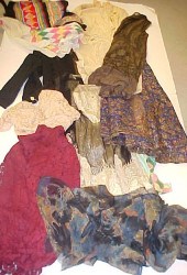 Assorted textiles including: a