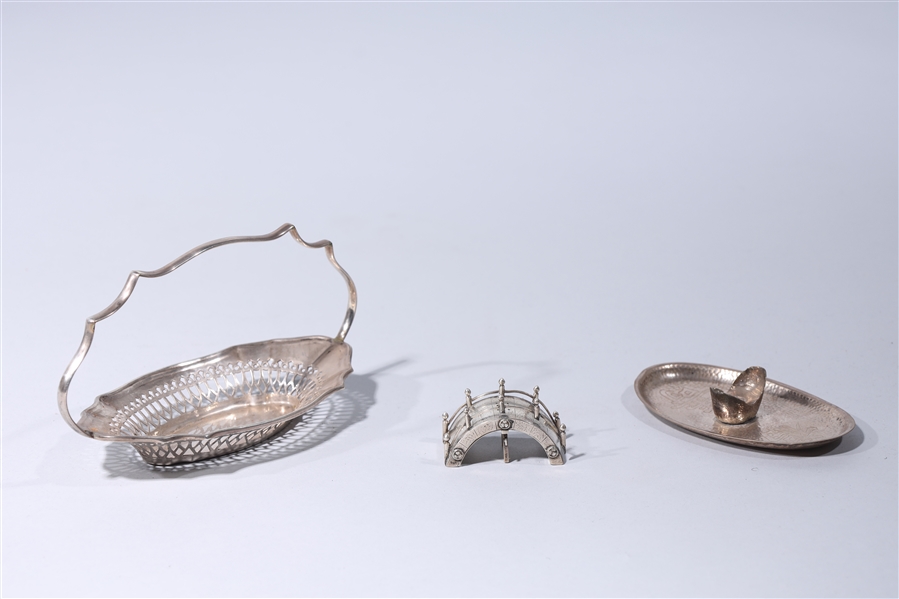 Assorted three pieces of sterling