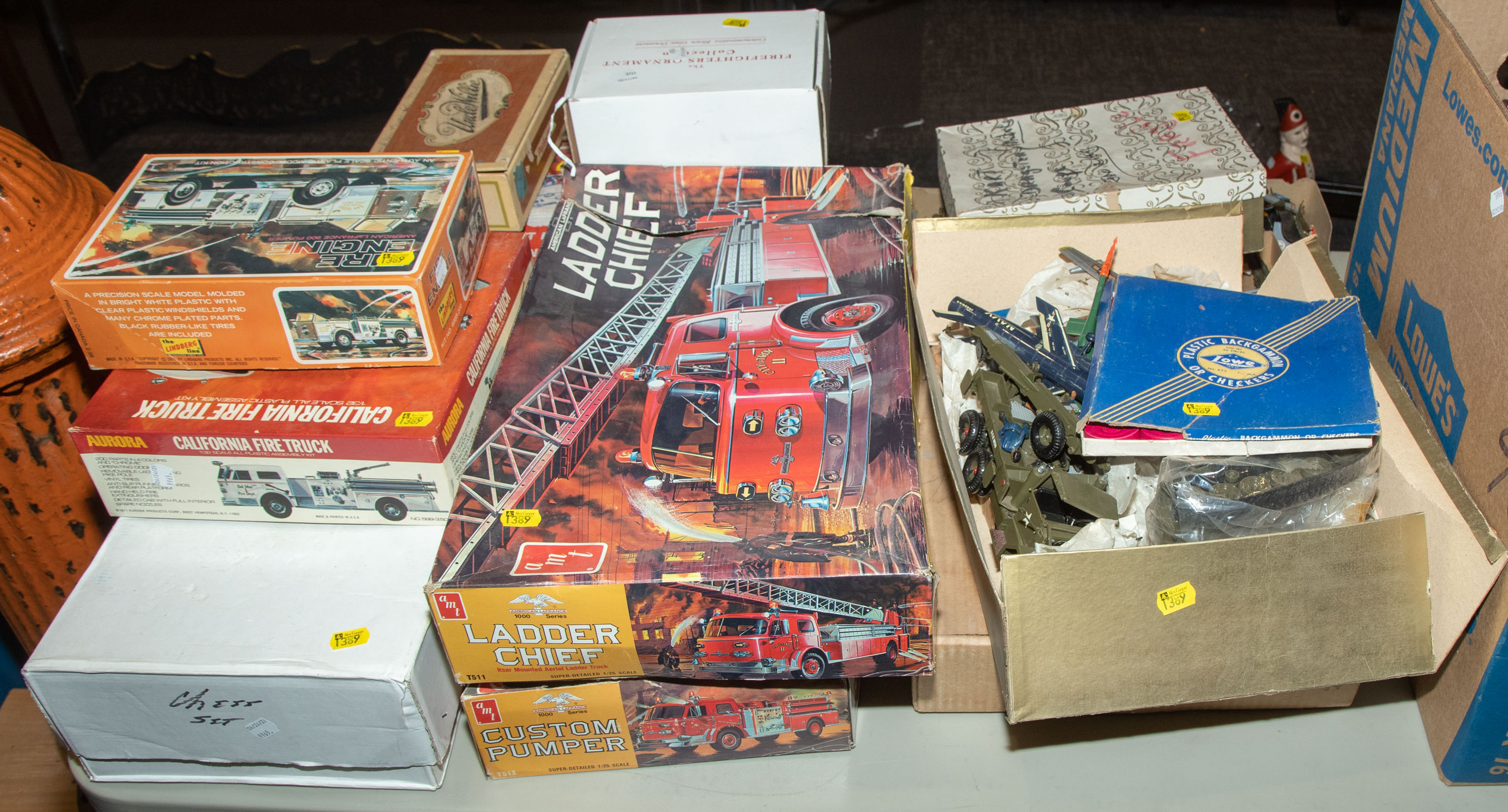 ASSORTED TOYS Includes train garden