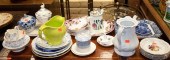 Assorted transferware ceramics
