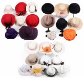 Assorted vintage and modern ha