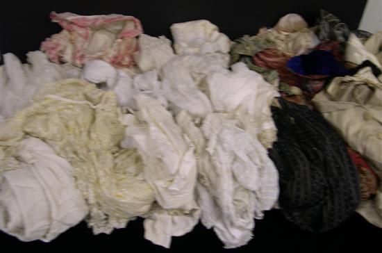 Assorted vintage textiles