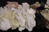 Assorted vintage textiles incl
