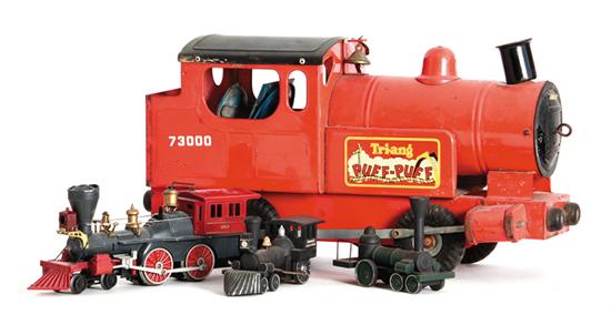 Assorted vintage toy trains 20th